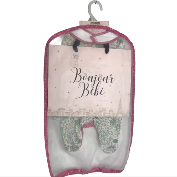 NWT BABY GIRLS’ BUNNY RABBIT 6-PIECE LAYETTE SET - Picture 3 of 11